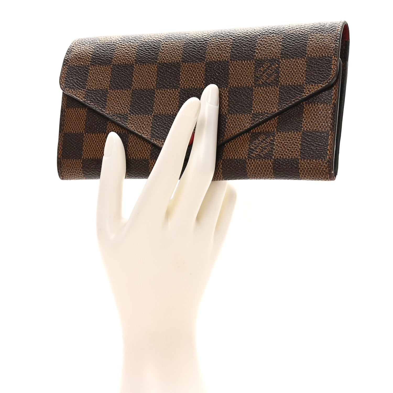 Louis Vuitton Damier Ebene Josephine Wallet Red 1861709 – FASHIONPHILE