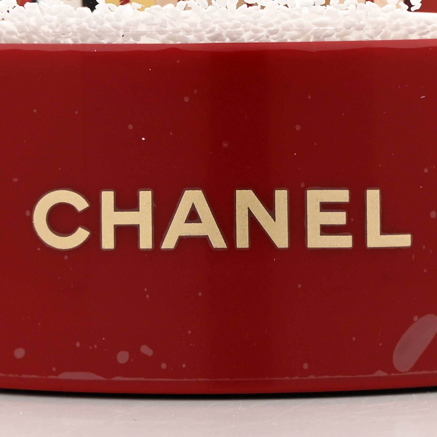 Chanel Glass N°5 Perfume Bottle Snow Globe Red 5 of 8