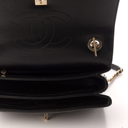 Chanel Lambskin Quilted Small Trendy CC Dual Handle Flap Bag Black 4 of 13