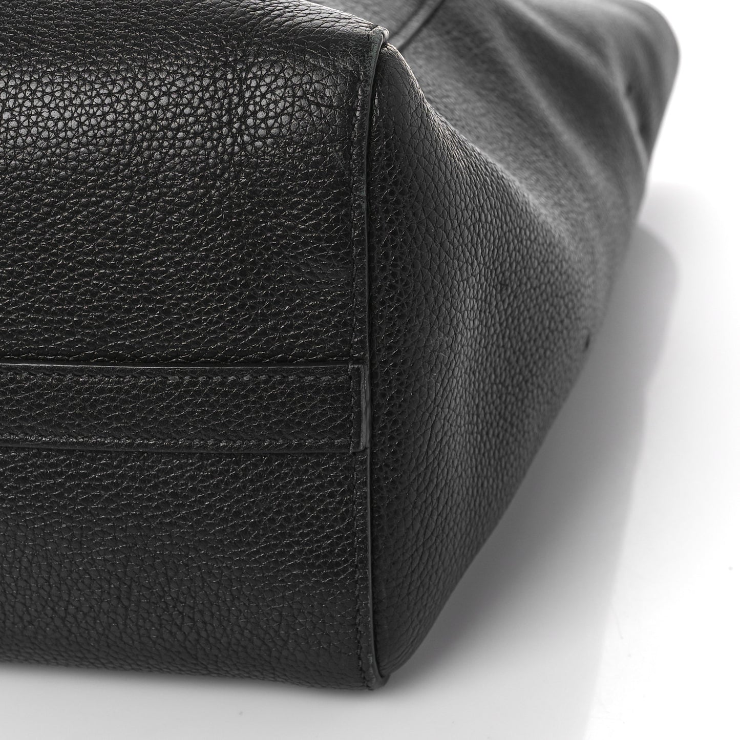 Vitello Daino Shopping Tote Black