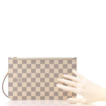 Louis Vuitton Damier Azur Neverfull MM GM Pochette 2 of 7