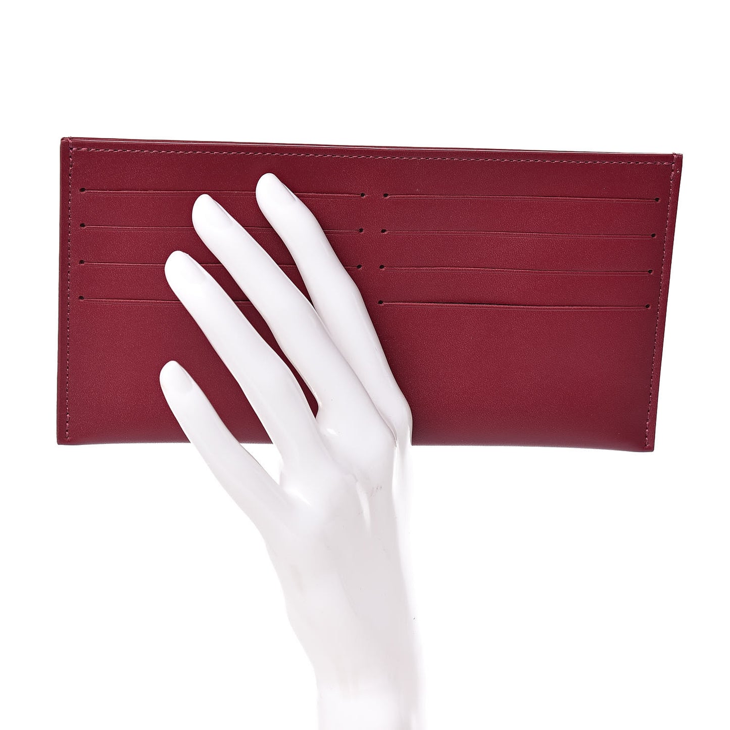 Calfskin Felicie Card Holder Insert Fuchsia