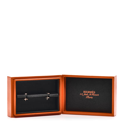 Hermes 18K Rose Gold TPM Farandole Stud Earrings 4 of 4