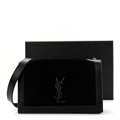 Saint Laurent Suede Monogram Book Bag Black 11 of 11