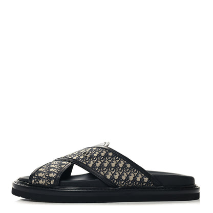 Christian Dior Oblique Mens Aqua Sandal 40 Blue 1 of 9