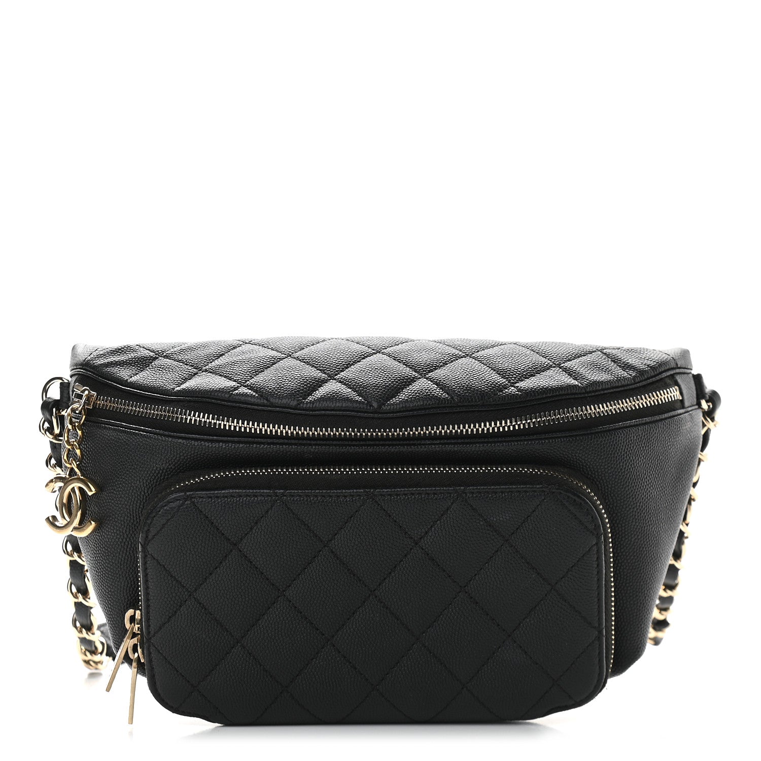 Chanel Caviar Quilted Business Affinity Waist Belt Bag Black 1 of 9