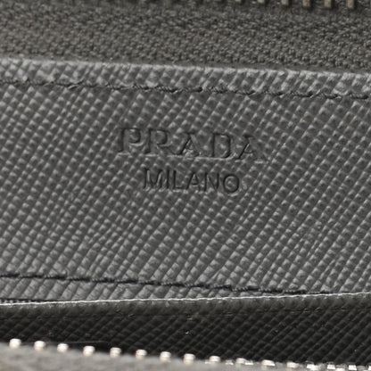 Prada Saffiano Metal Zip Around Wallet Marmo 5 of 7