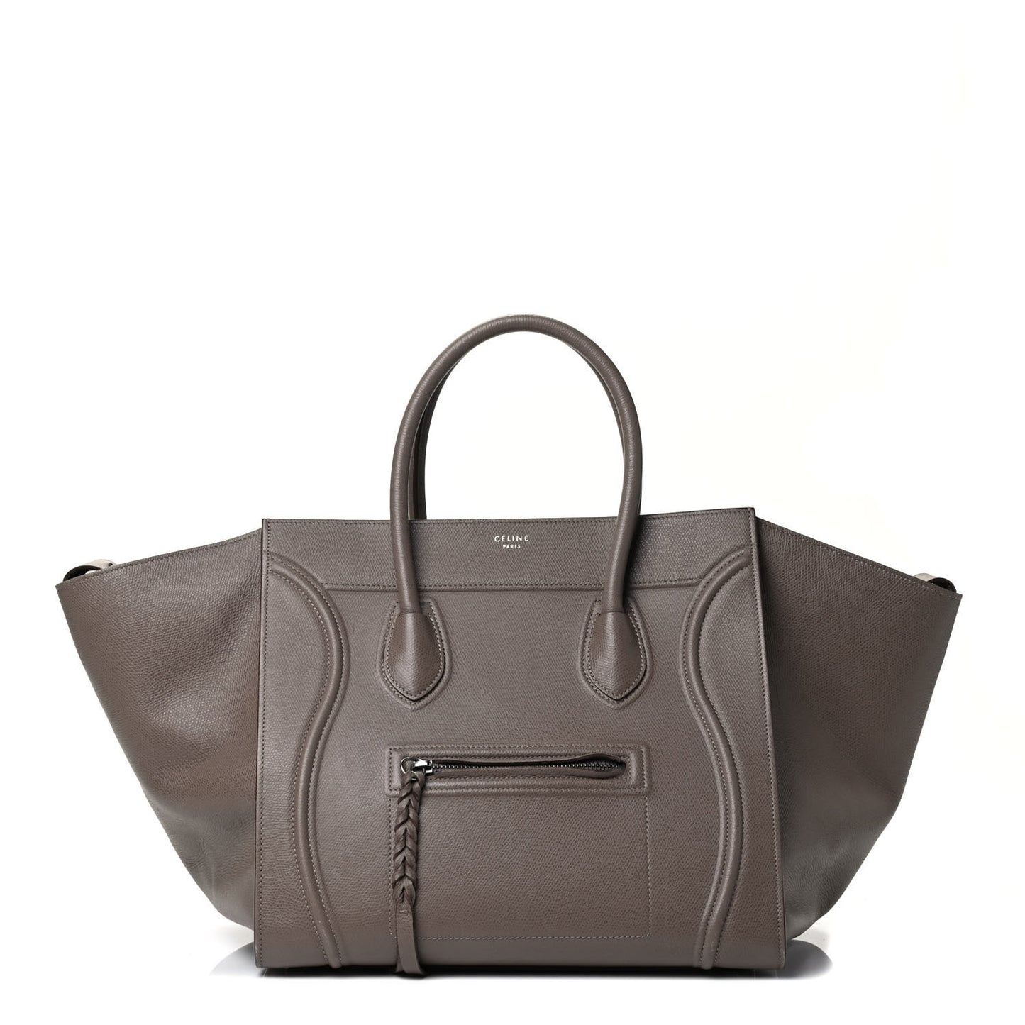 Grained Calfskin Medium Phantom Luggage Taupe