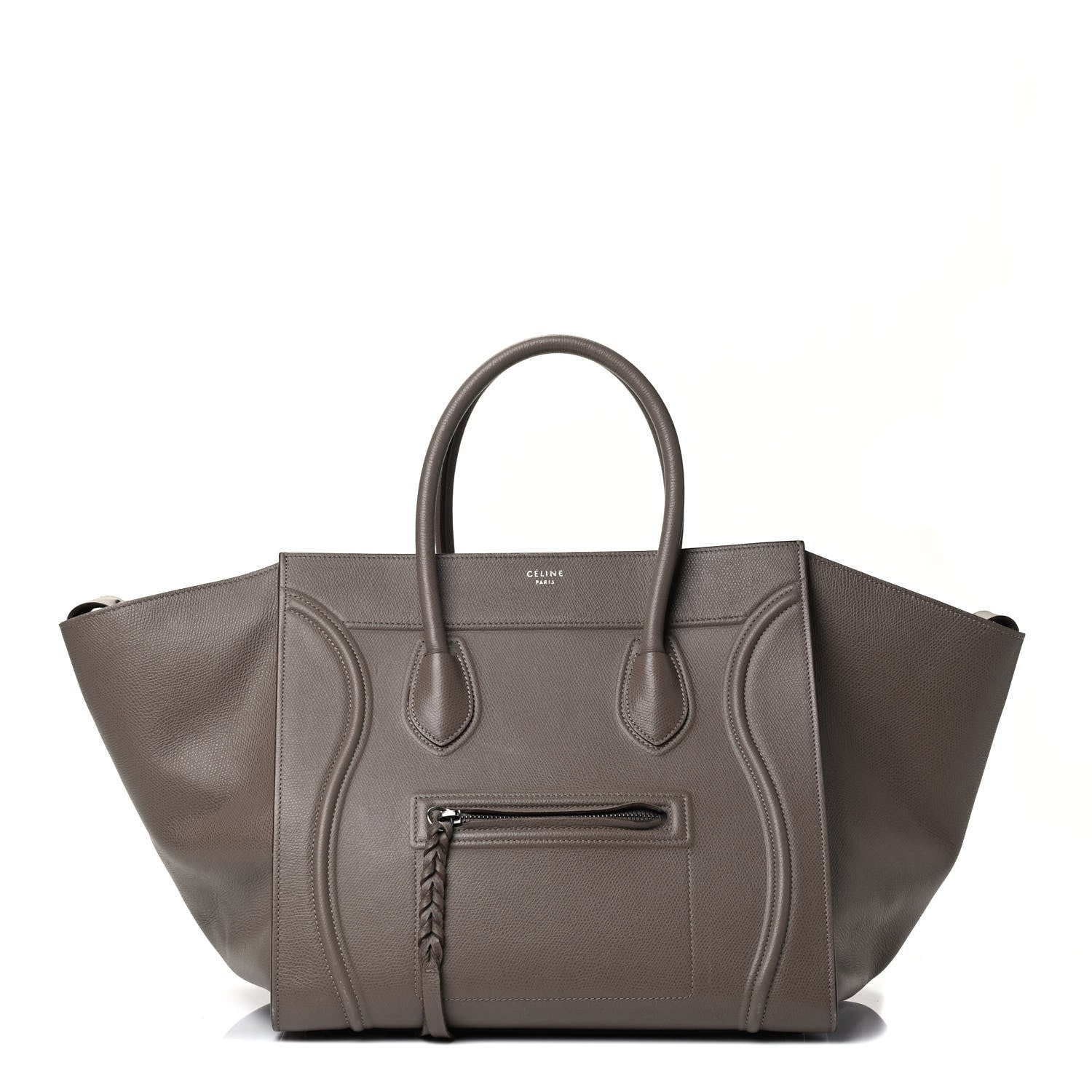 Celine Grained Calfskin Medium Phantom Luggage Taupe 1 of 4