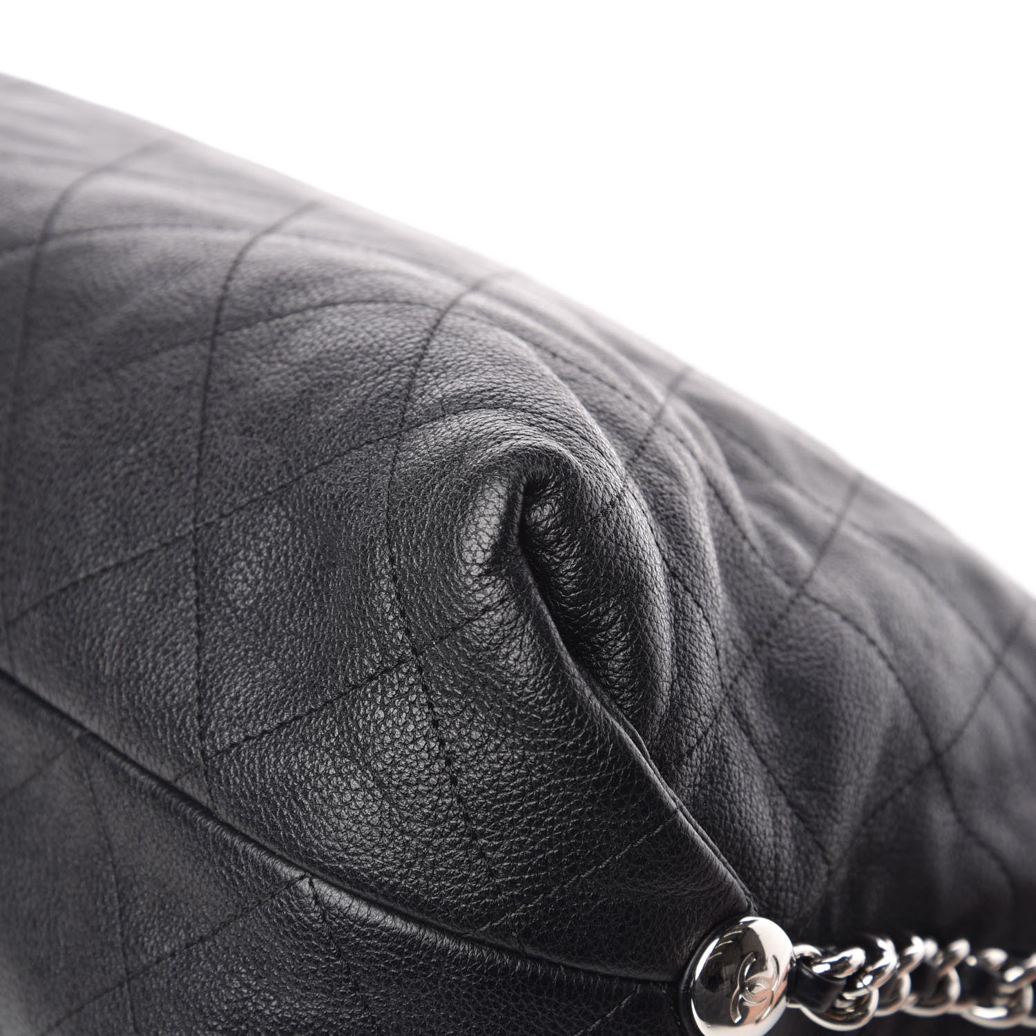 Chanel Grained Calfskin Stitched Large Braided With Style Flap Black 11 of 11