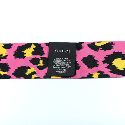 Gucci Silk Leo Pop Neck Bow Pink 2 of 3