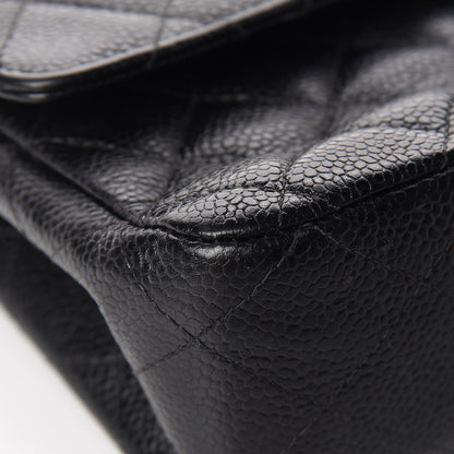 Chanel Caviar Quilted Medium Double Flap Black 9 of 25