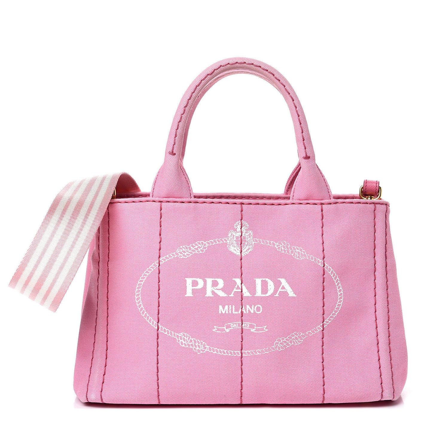 Canapa Small Logo Tote Geranio White