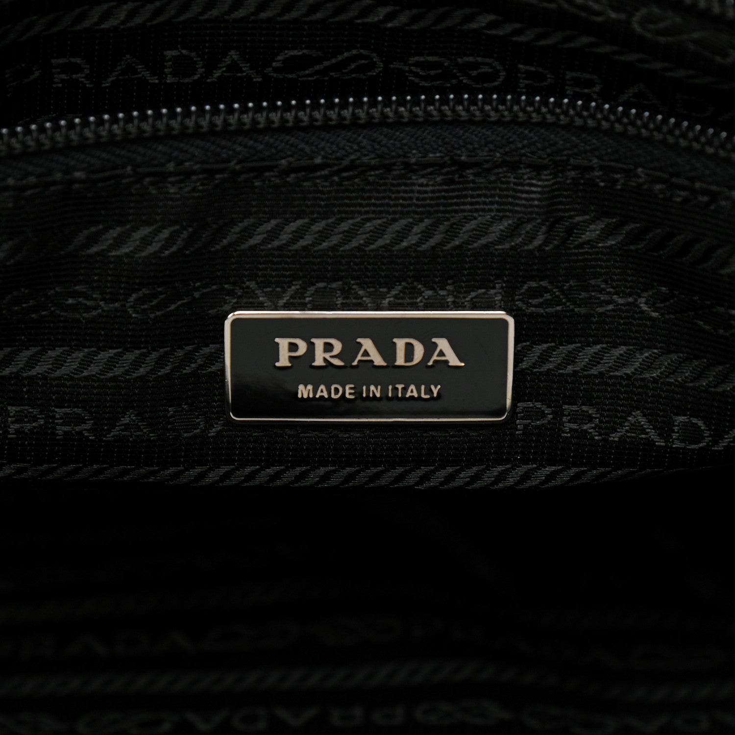 Prada Tessuto Nylon Saffiano Messenger Satchel Black 5 of 11