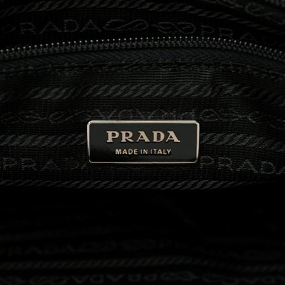 Prada Tessuto Nylon Saffiano Messenger Satchel Black 5 of 11