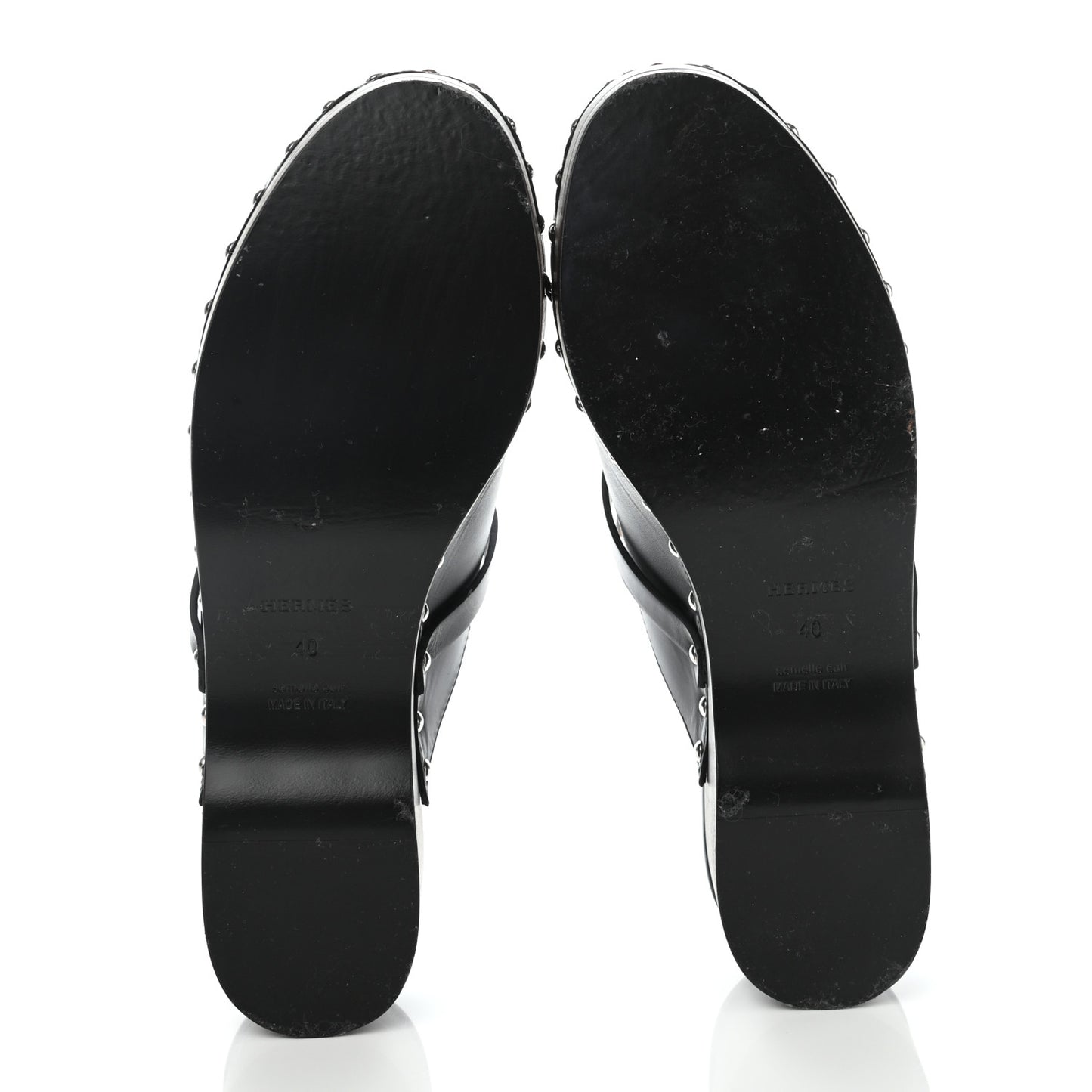 Calfskin Carlotta Mules 40 Black