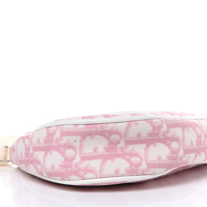Christian Dior Monogram Mini Saddle Pochette Pink 12 of 15