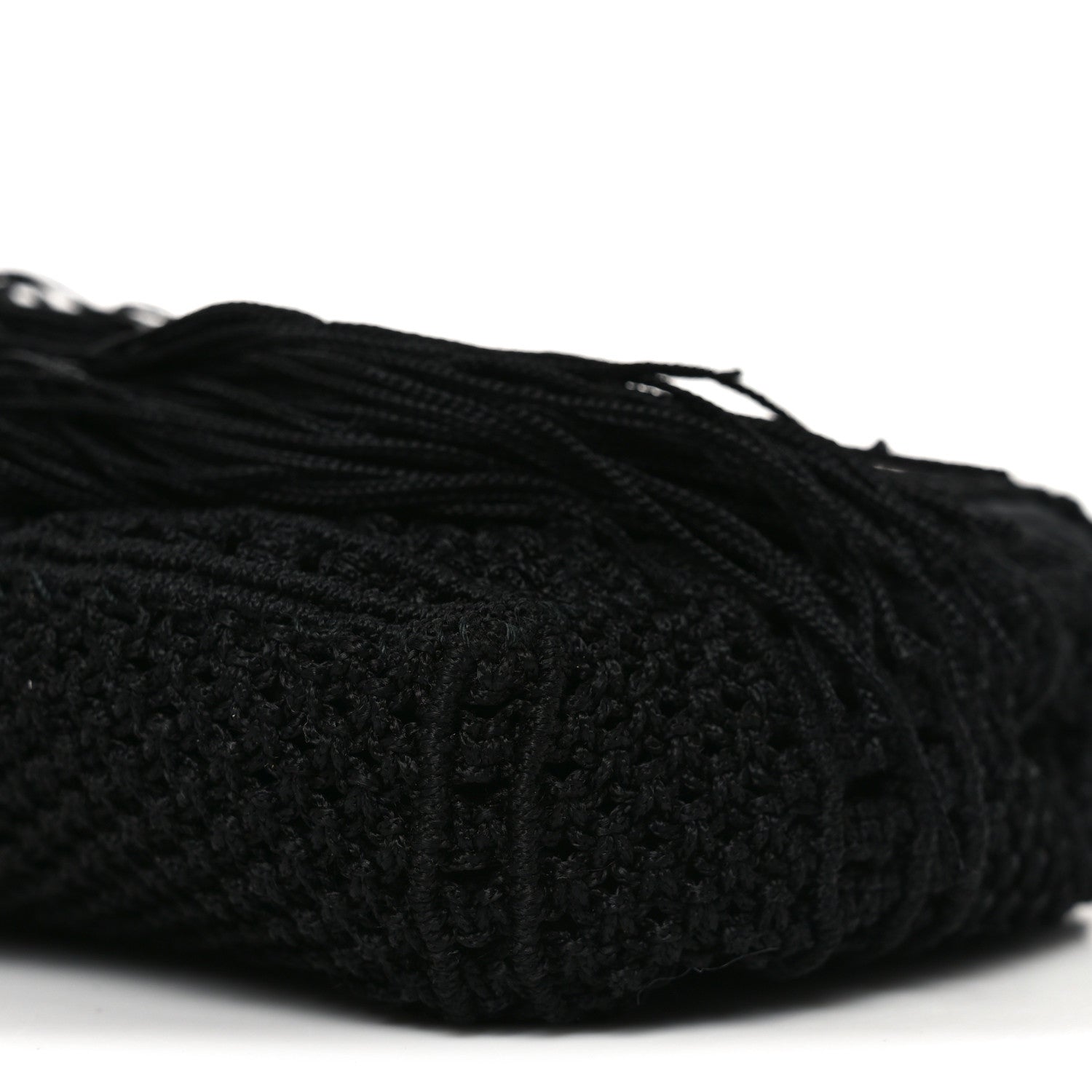 Saint Laurent Calfskin Crochet Baby Monogram Chain Satchel Black 10 of 10