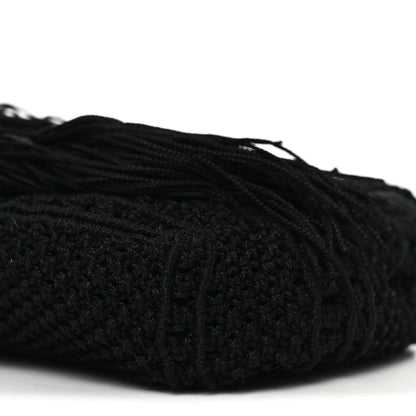 Saint Laurent Calfskin Crochet Baby Monogram Chain Satchel Black 10 of 10