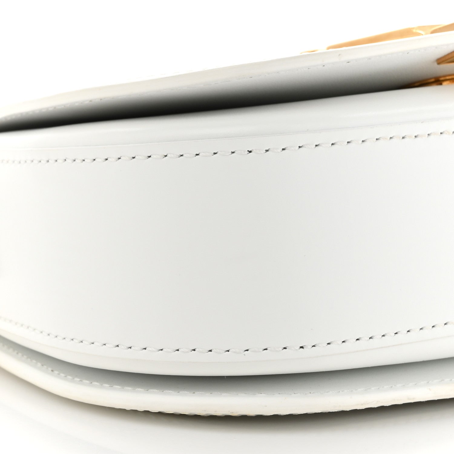 Versace Calfskin Small Greca Goddess Shoulder Bag Optical White 9 of 11