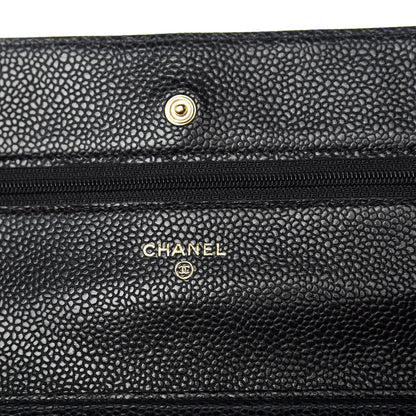 Chanel Caviar Quilted Wallet On Chain WOC Black 8 of 11