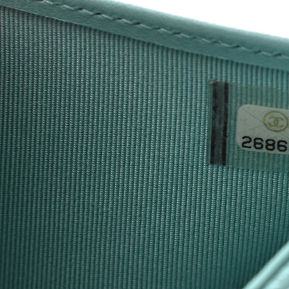 Chanel Caviar Quilted Compact Flap Wallet Light Blue 8 of 11