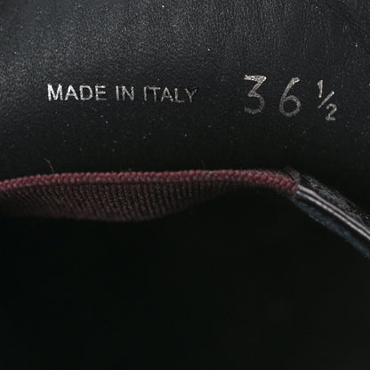 Prada Spazzolato Fume Metal Triangle Logo 50mm Loafers 36.5 Granato 6 of 8
