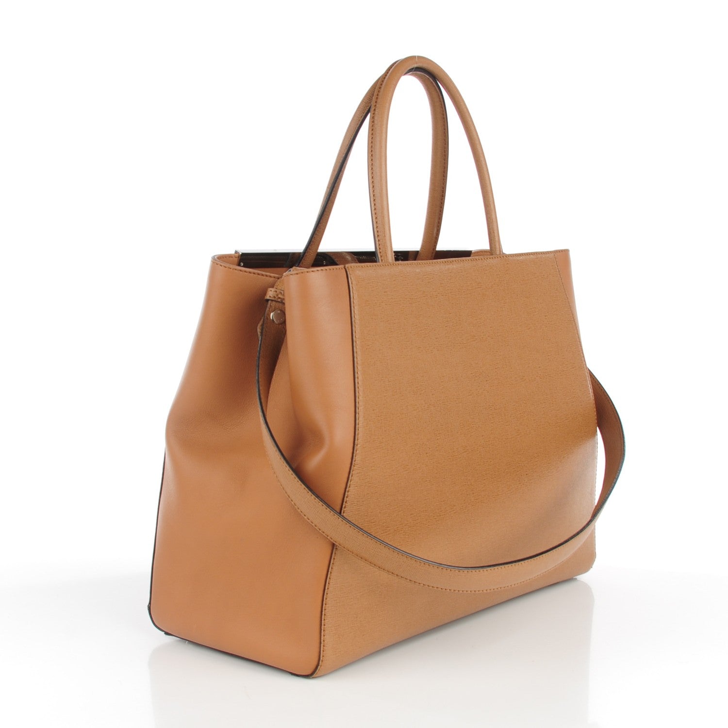 Fendi Vitello Elite Regular 2Jours Tote Orzo 3 of 7