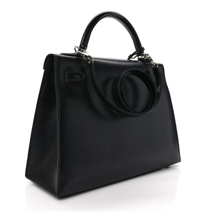 Hermes Chamonix Kelly Sellier Guilloche 32 Black 3 of 10
