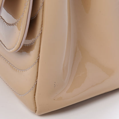 Chanel Patent Horizontal Quilted Jumbo Single Flap Pink 10 of 12