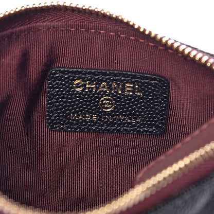 Chanel Caviar Quilted Small Cosmetic Case Black 6 of 10