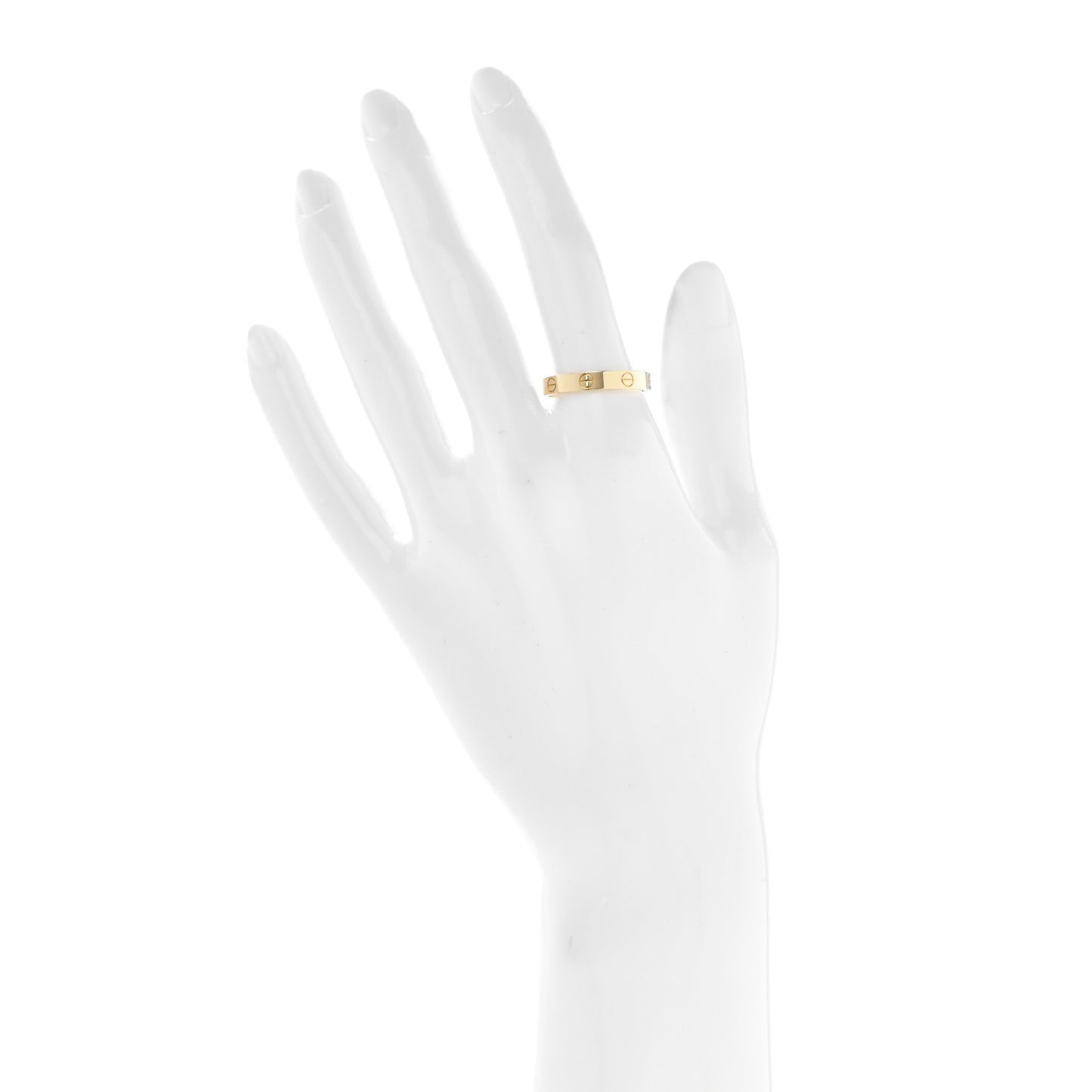 18K Yellow Gold 3.5mm LOVE Wedding Band Ring 59 8.75