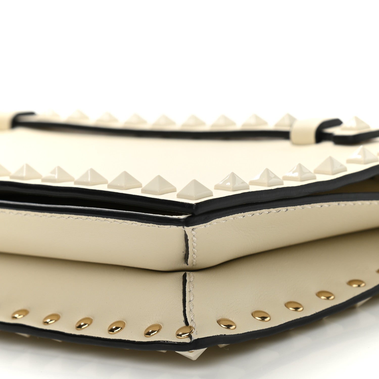 Valentino Garavani Nappa Rockstud Wristlet Clutch White 8 of 8