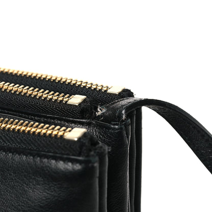 Celine Lambskin Small Trio Crossbody Bag Black 14 of 14