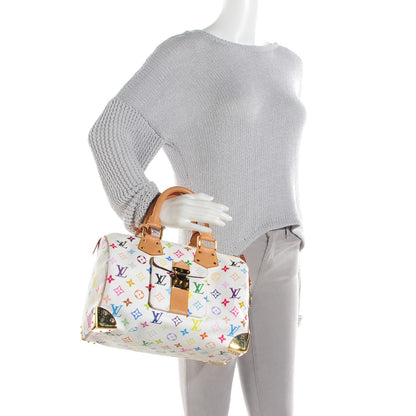 Louis Vuitton Monogram Multicolor Speedy 30 White 2 of 7