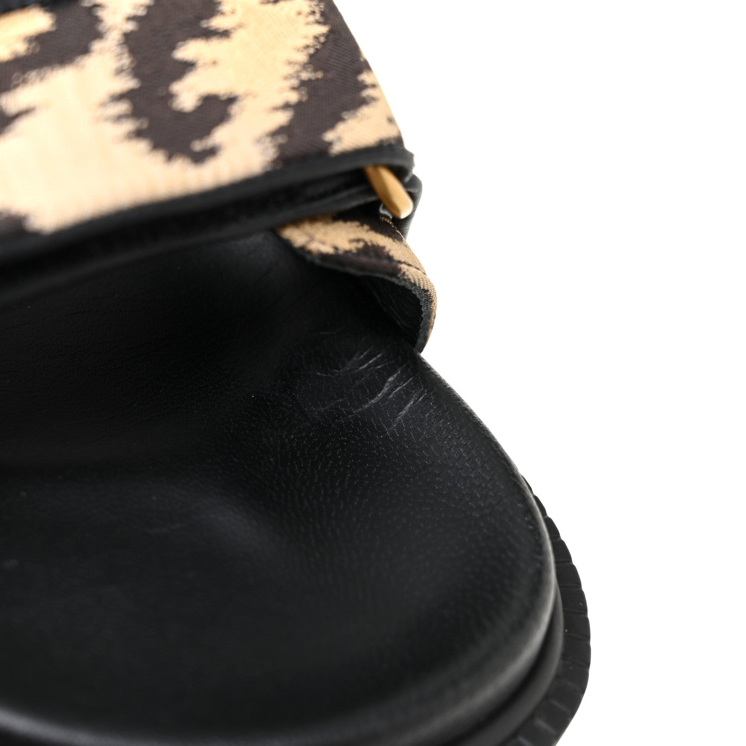 Christian Dior Technical Fabric Mizza Print DiorAct Sandals 38 Beige Multicolor 12 of 12