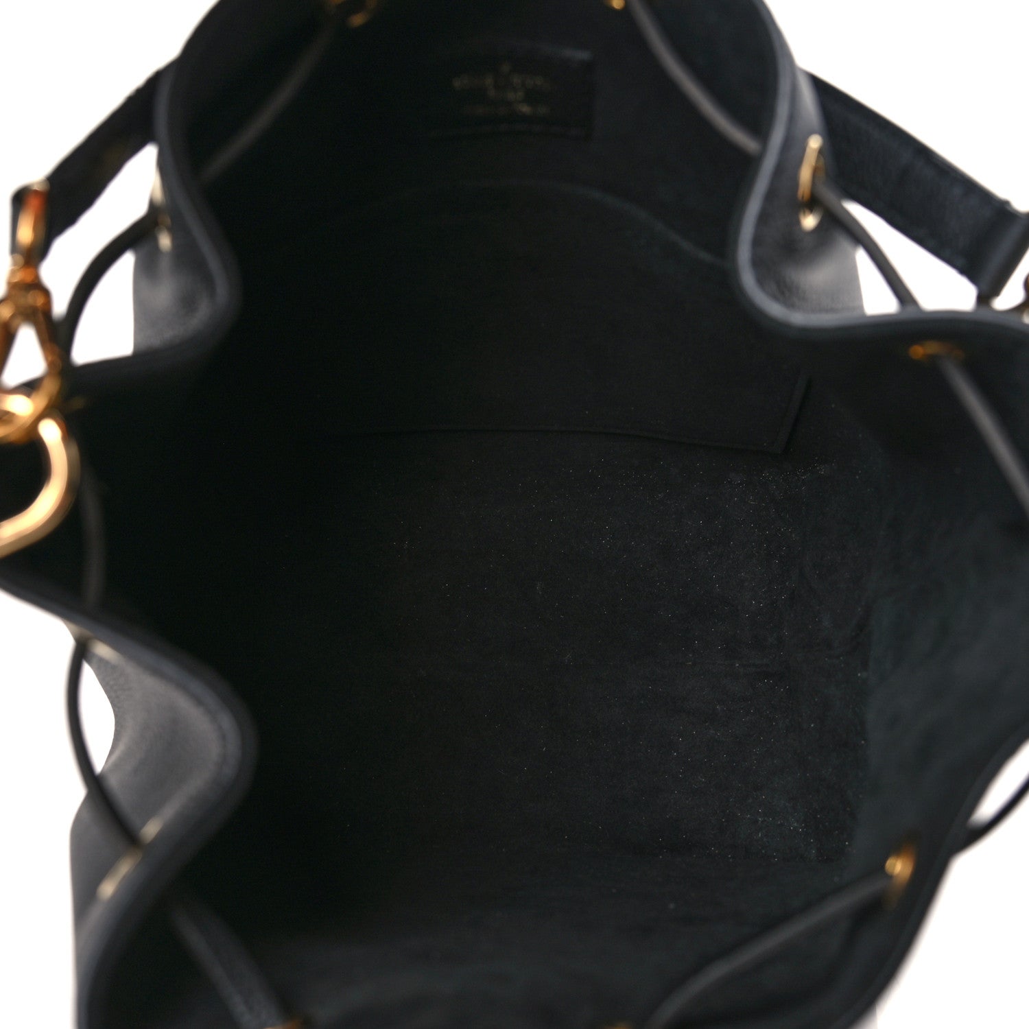 Louis Vuitton Calfskin Lockme Bucket MM Black 5 of 10