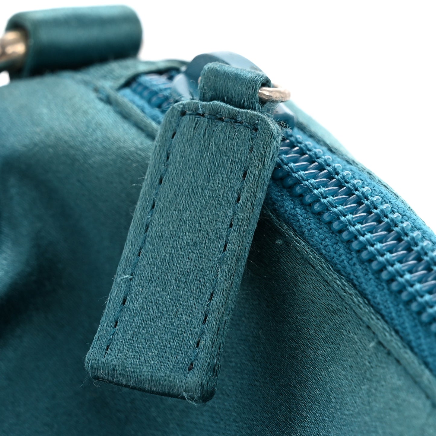 Satin Soft Evening Bag Turchese