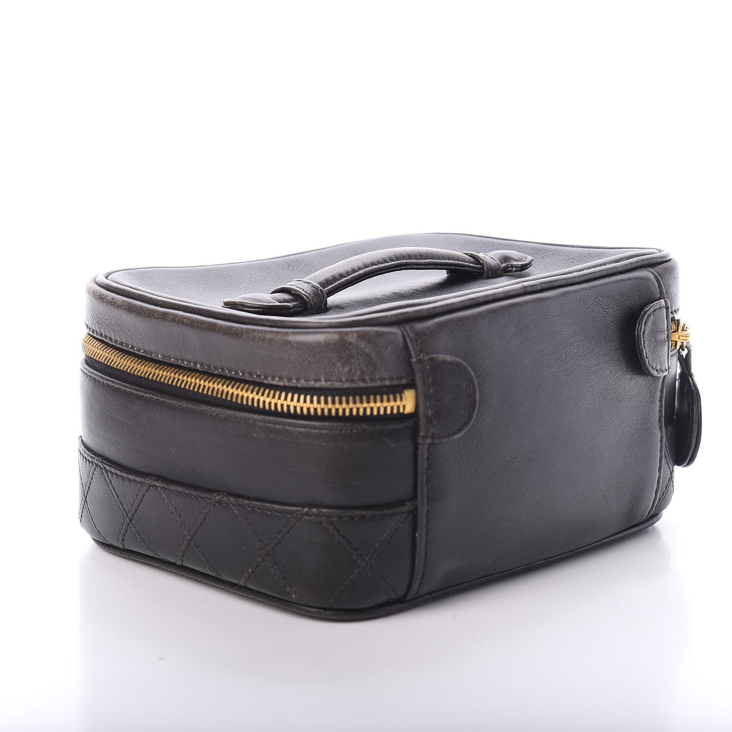 Chanel Lambskin Vanity Cosmetic Case Black 2 of 8