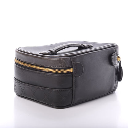 Chanel Lambskin Vanity Cosmetic Case Black 2 of 8