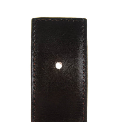 Hermes Box Togo 32mm Belt Strap 85 Chocolate Orange 5 of 6
