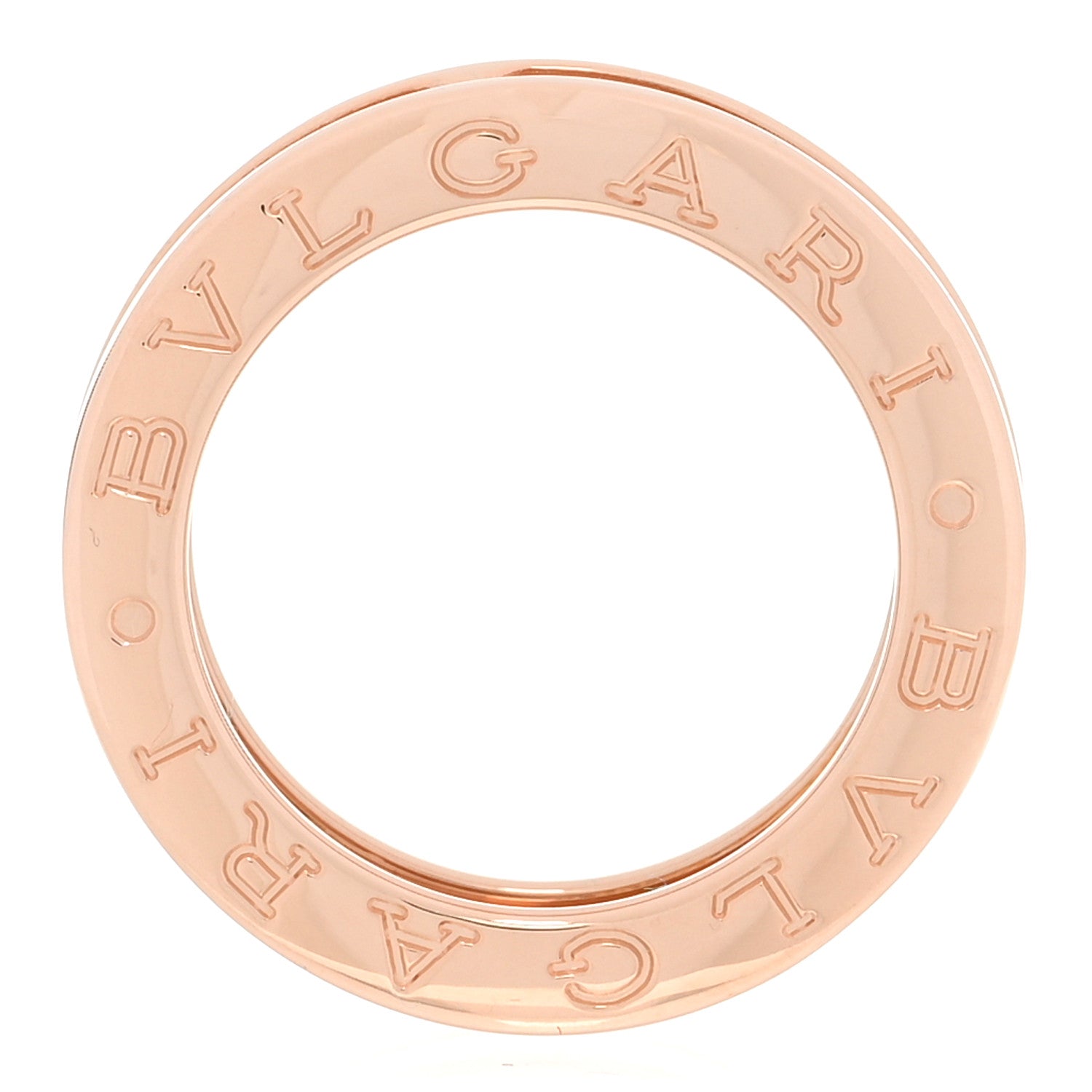 Bulgari 18K Rose Gold B.Zero1 One-Band Ring 47 4.25 5 of 5