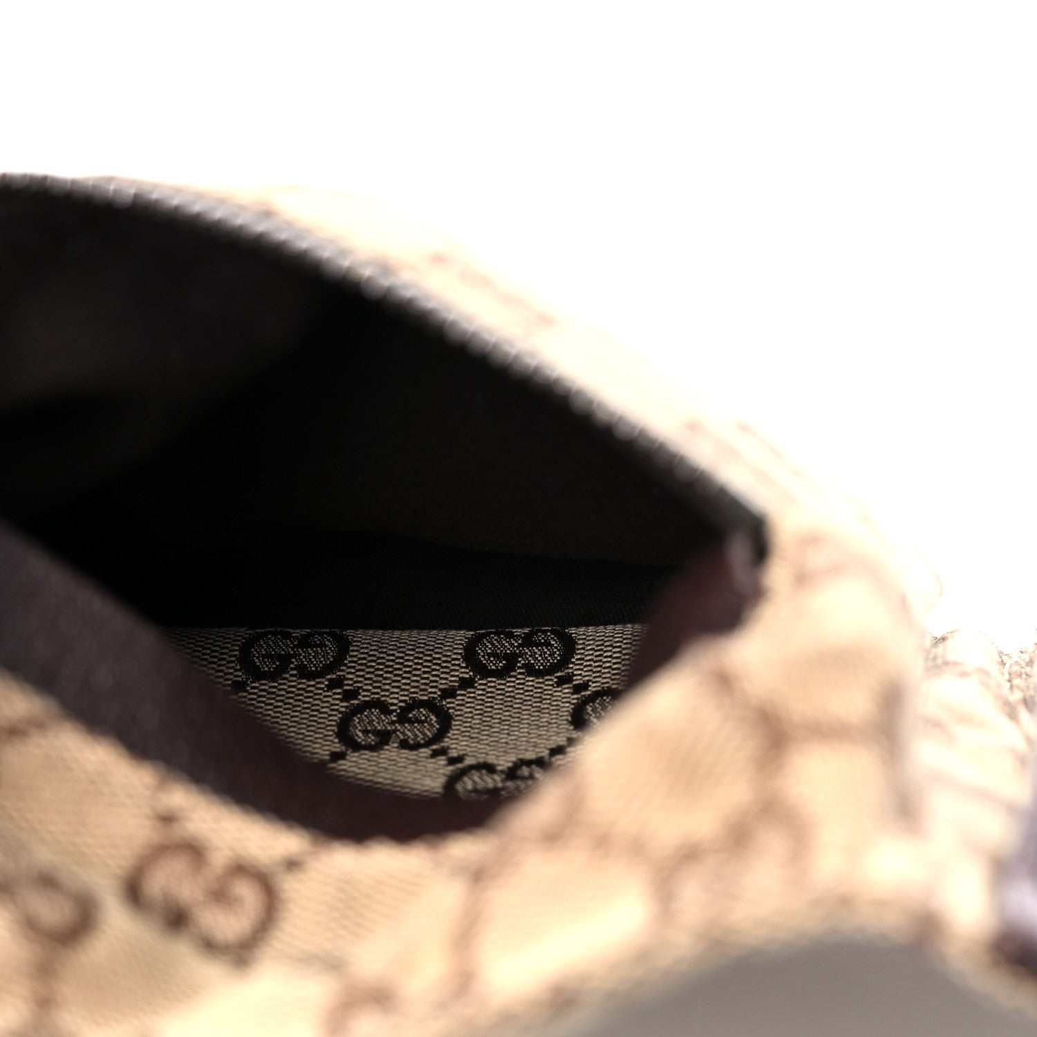 Gucci GG Monogram Double Pocket Belt Bag Dark Brown 5 of 15