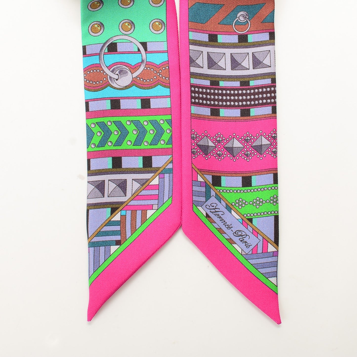 Silk Colliers de Chiens Twilly Fuchsia Vert Mauve