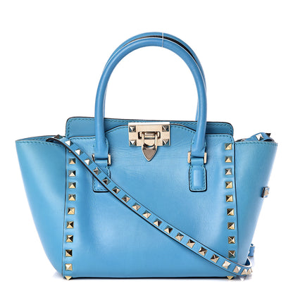 Valentino Garavani Vitello Mini Rockstud Double Handle Tote Parrot 1 of 23
