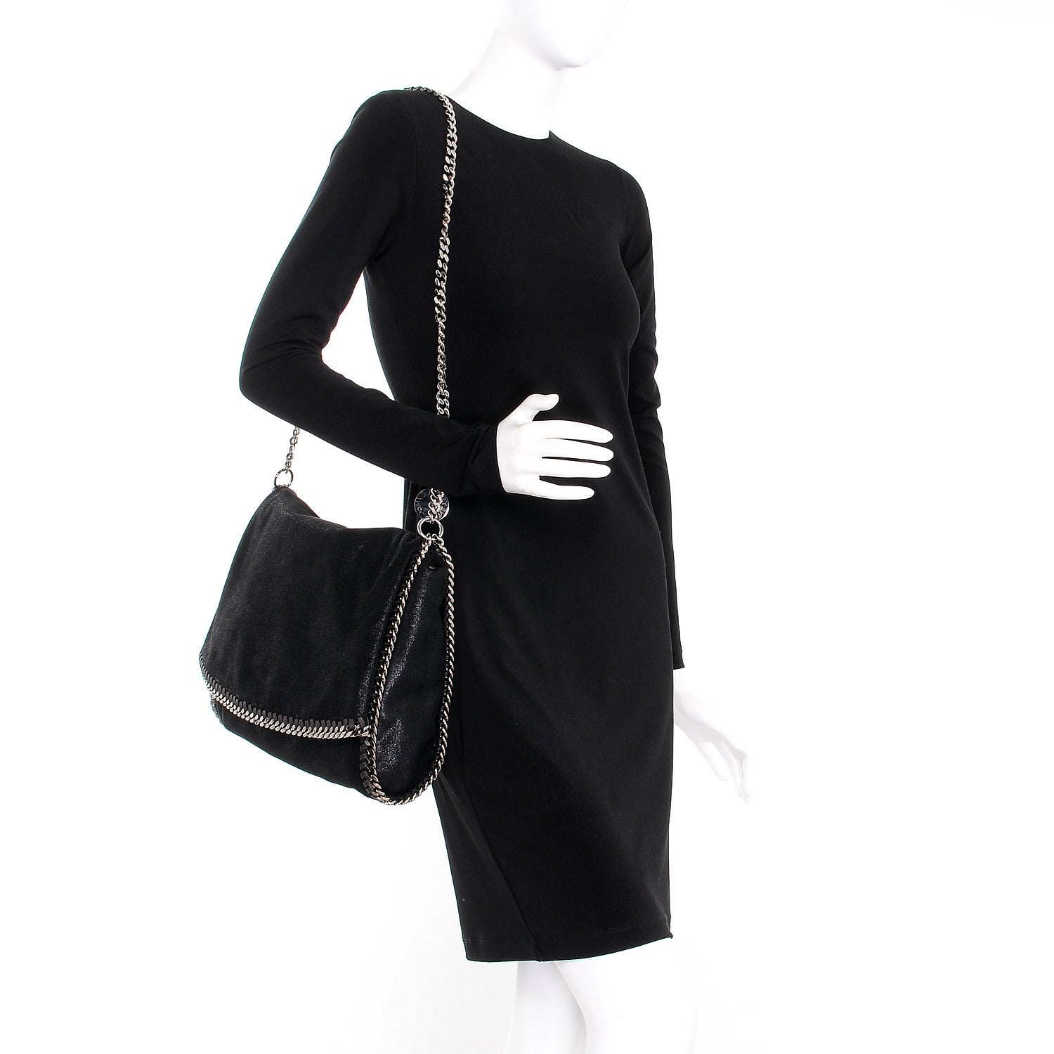 Stella McCartney Shaggy Deer Falabella Messenger Black 2 of 6