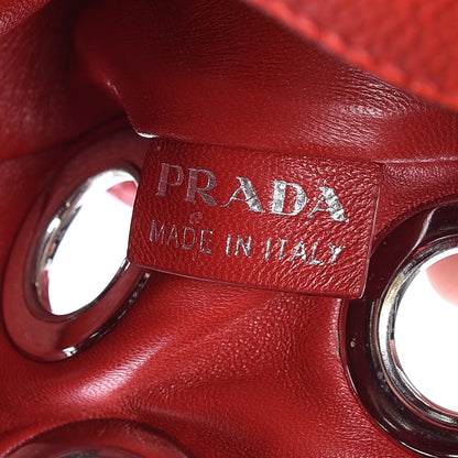 Prada Vitello Daino Grommet Small Chain Hobo Lacca 6 of 8