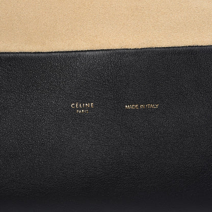 Celine Calfskin Suede All Soft Shoulder Bag Blue Lavender 7 of 10