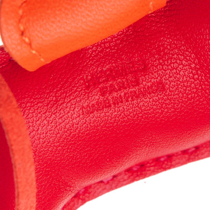 Hermes Milo Lambskin Grigri Rodeo Horse Bag Charm PM Rouge Rose Indien Jaipur Feu 3 of 3