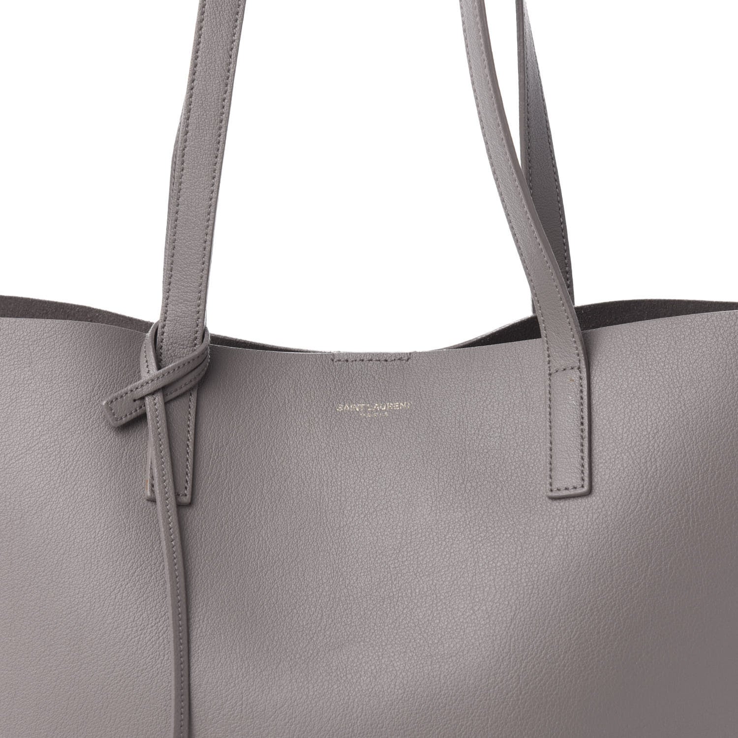 Saint Laurent Calfskin Large Shopping Tote Earth 15 of 15
